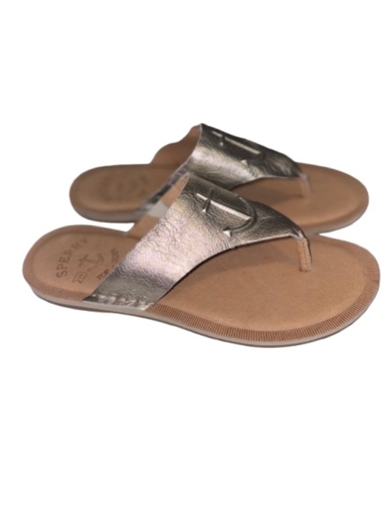 Sperry Shoes - Sperry Top-Sider Seaport Leather Thong Sandal nautical anchor
